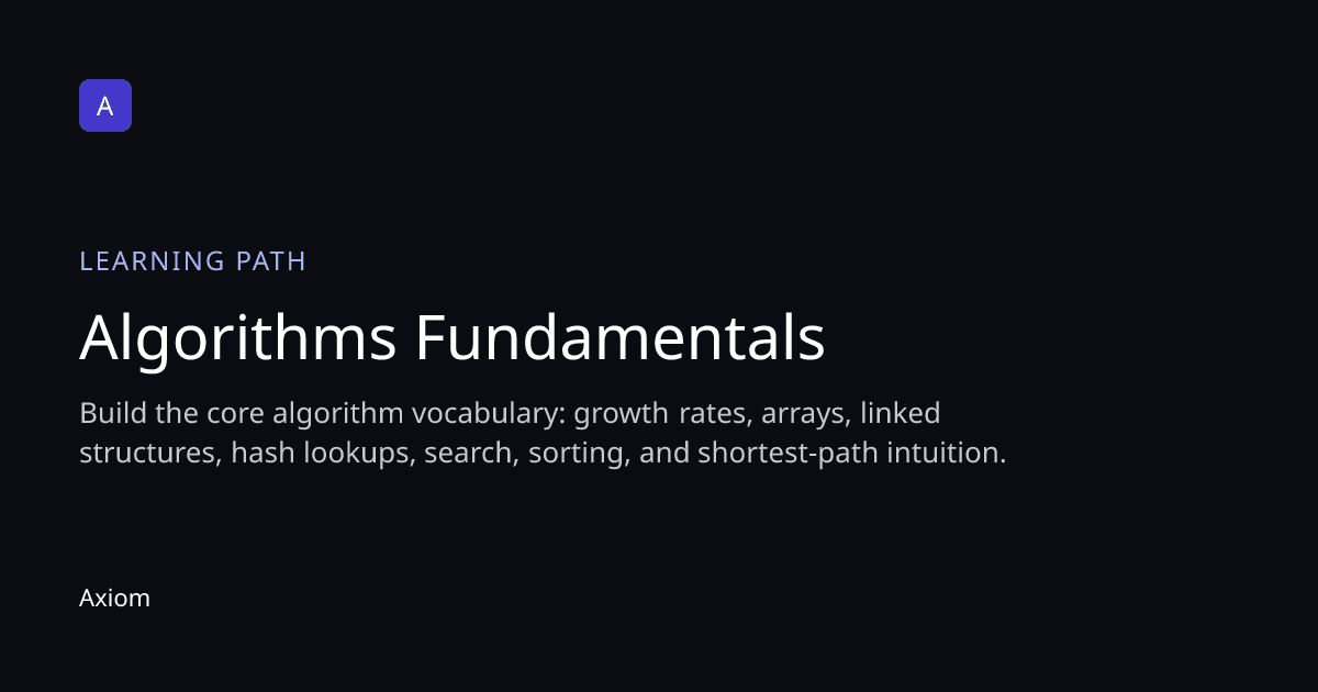 Algorithms Fundamentals