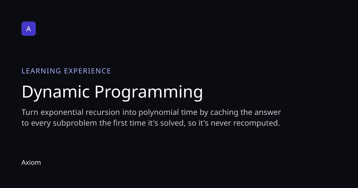 Dynamic Programming