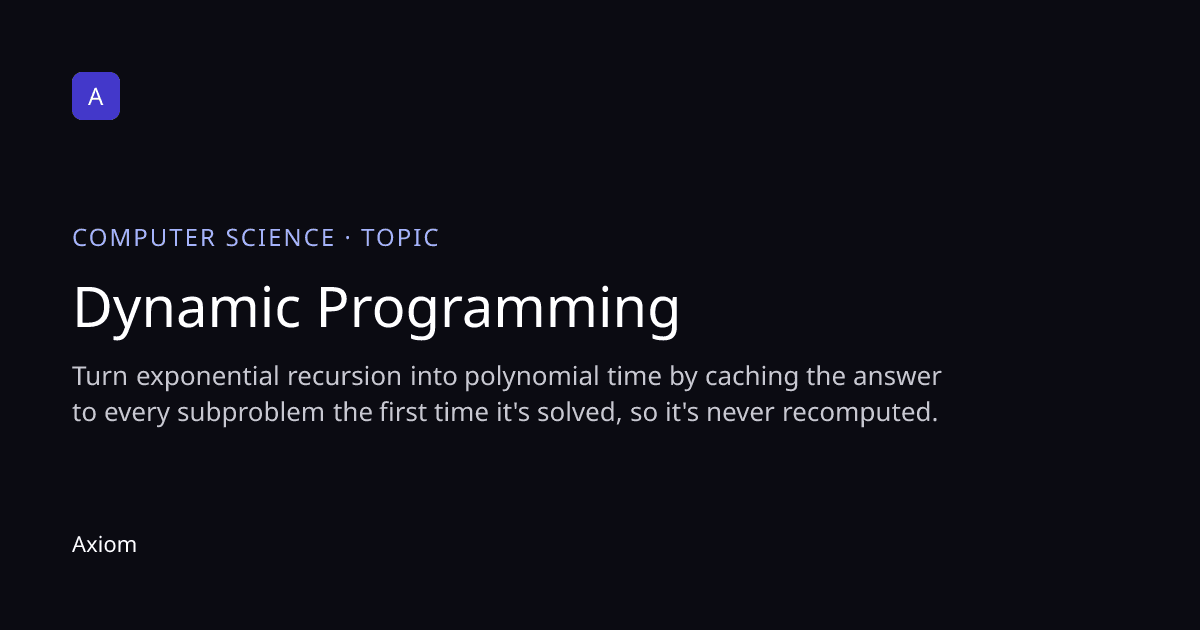 Dynamic Programming