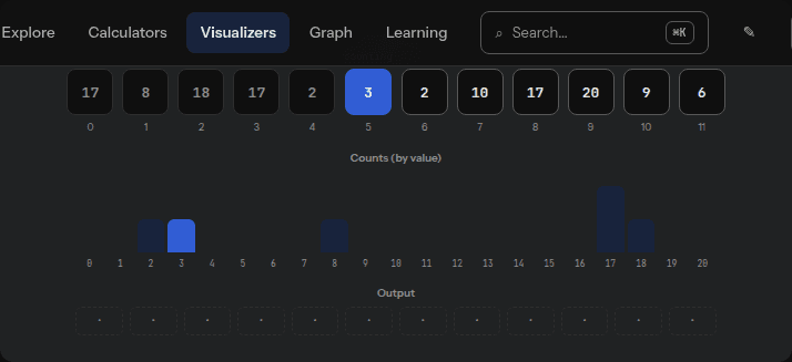 Counting Sort Visualizer